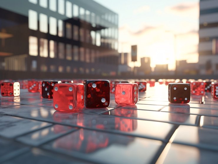 Antarmuka permainan Pretty Gaming dengan statistik dan riwayat putaran